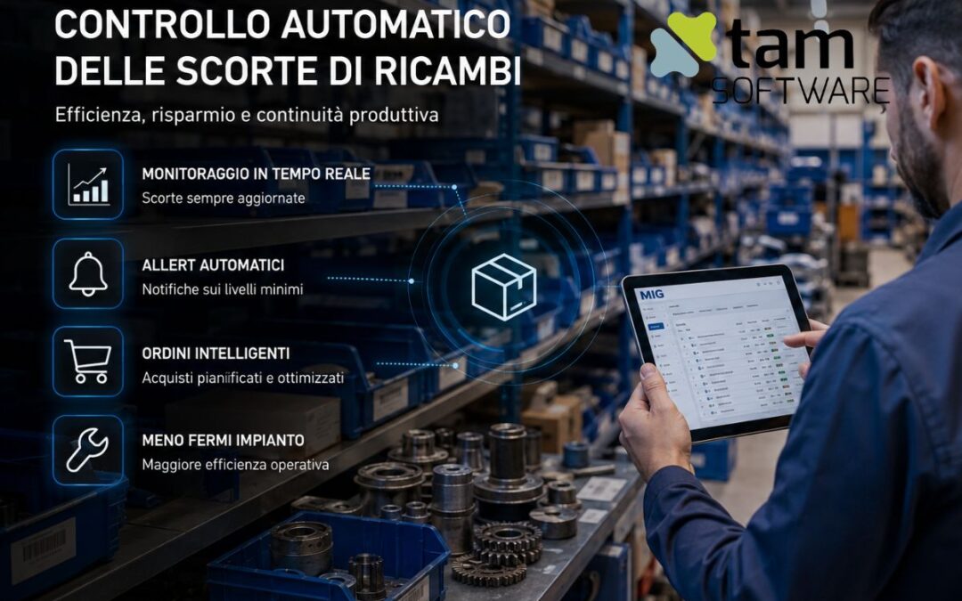 Controllo automatico delle scorte di ricambi