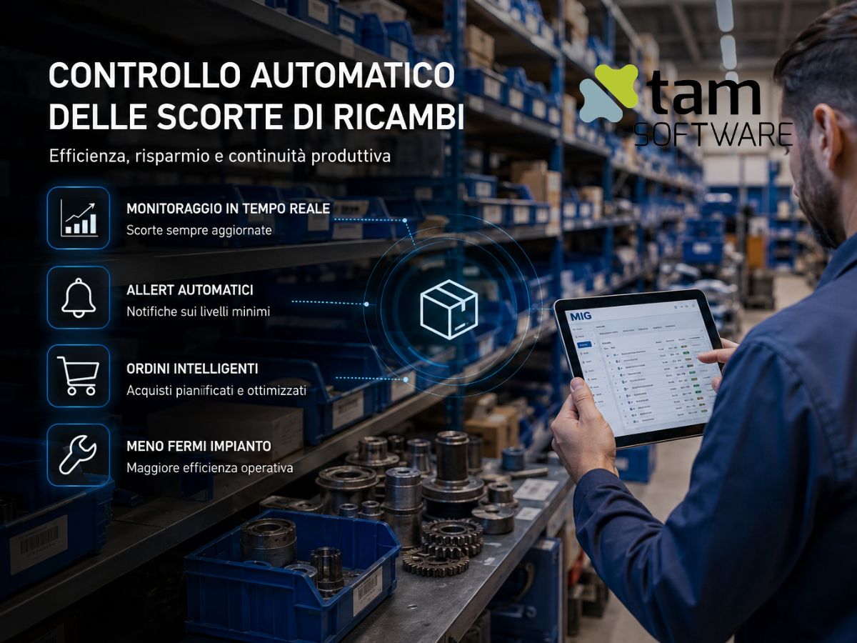 Controllo scorte ricambi Controllo scorte ricambi