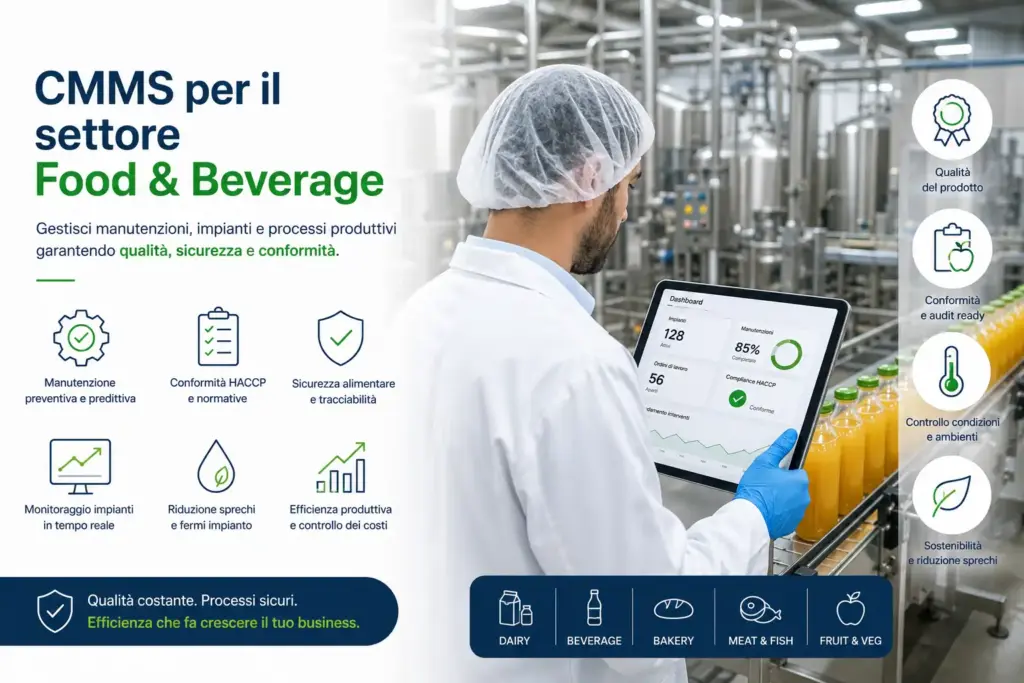 Software manutenzione impianti alimentari