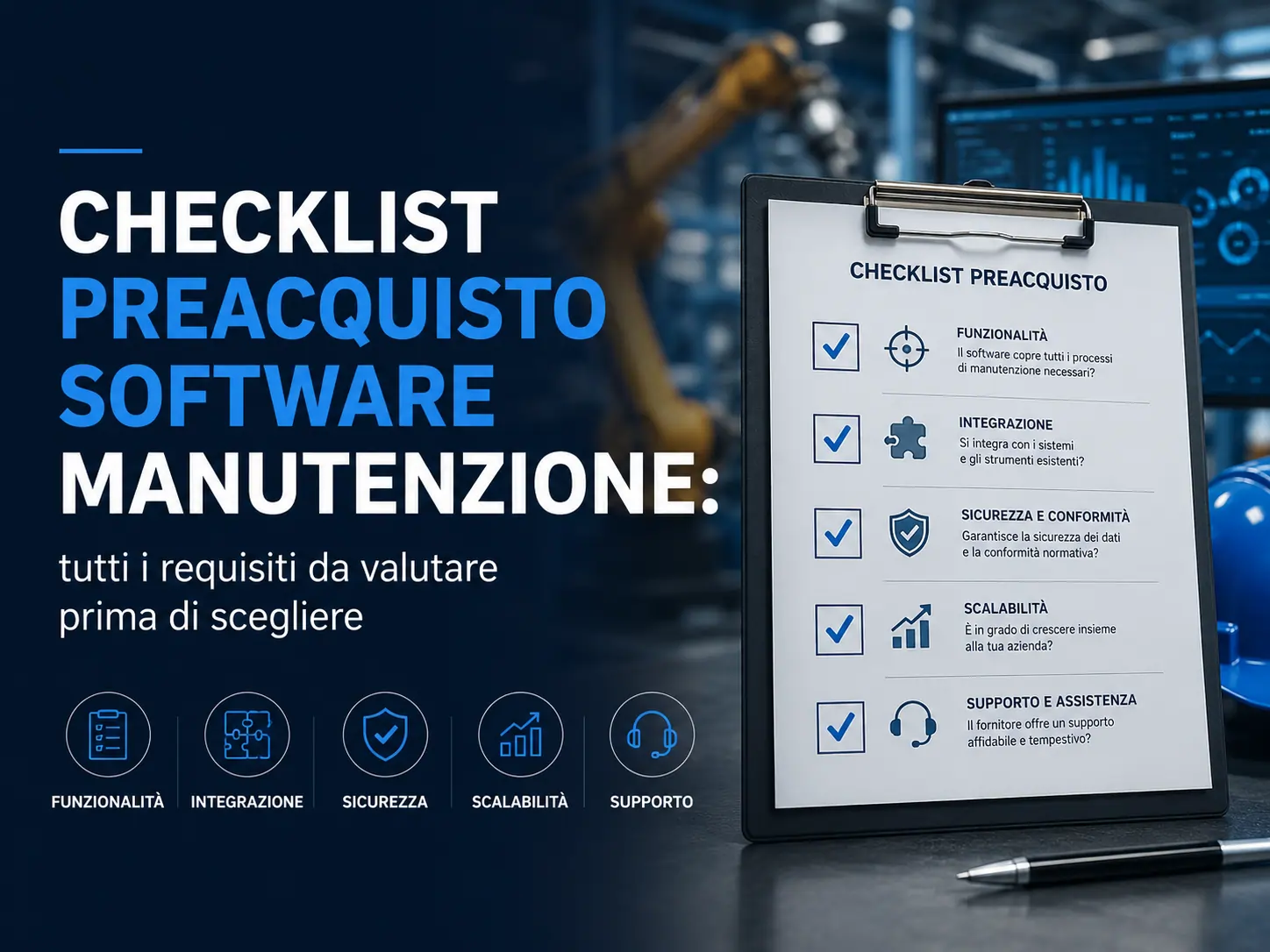 Checklist software manutenzione