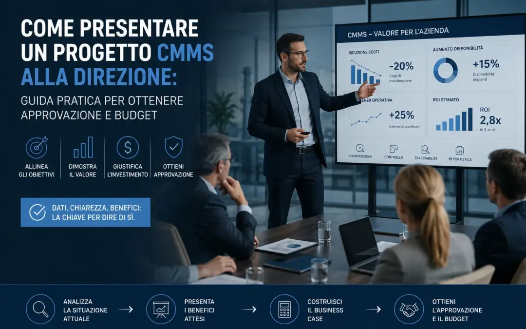 Come presentare un progetto CMMS alla direzione: guida pratica per ottenere approvazione e budget